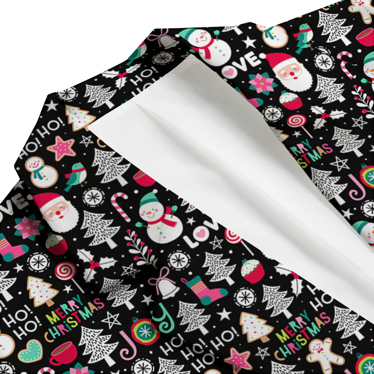 Party Elements Christmas Print Pattern Men's Blazer-grizzshop