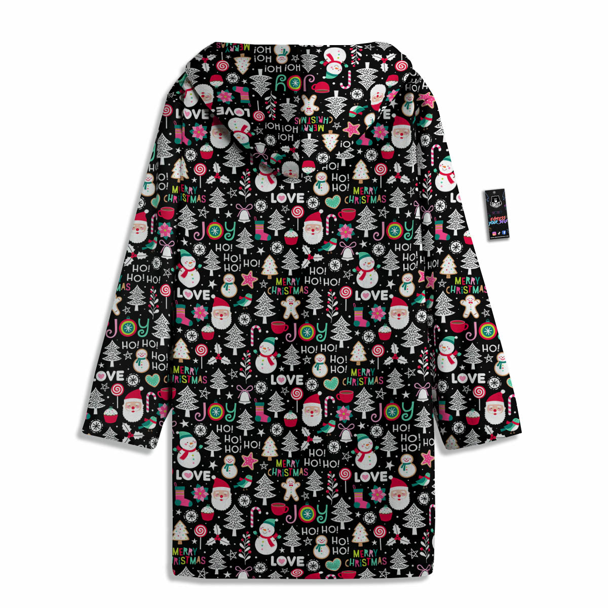 Party Elements Christmas Print Pattern Men's Windbreaker Jacket-grizzshop