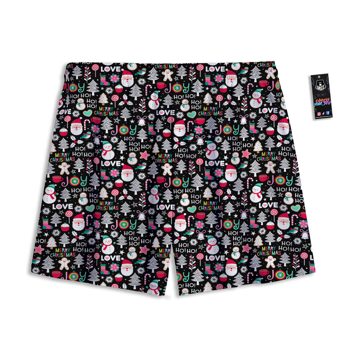 Ninja Cute Print Pattern Mesh Shorts
