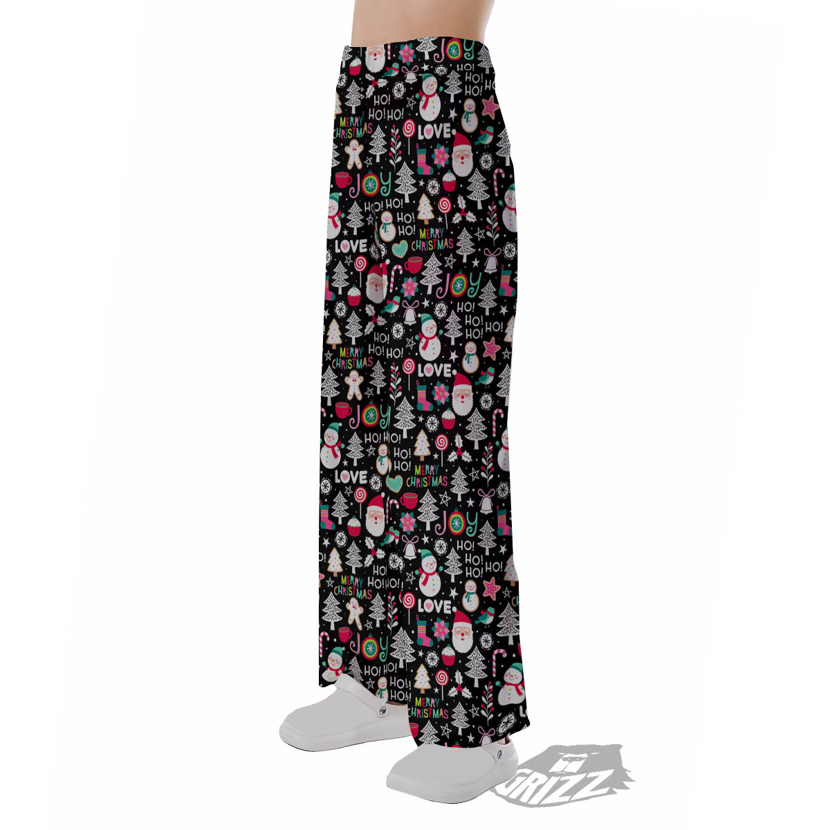 Party Elements Christmas Print Pattern Pajama Pants-grizzshop