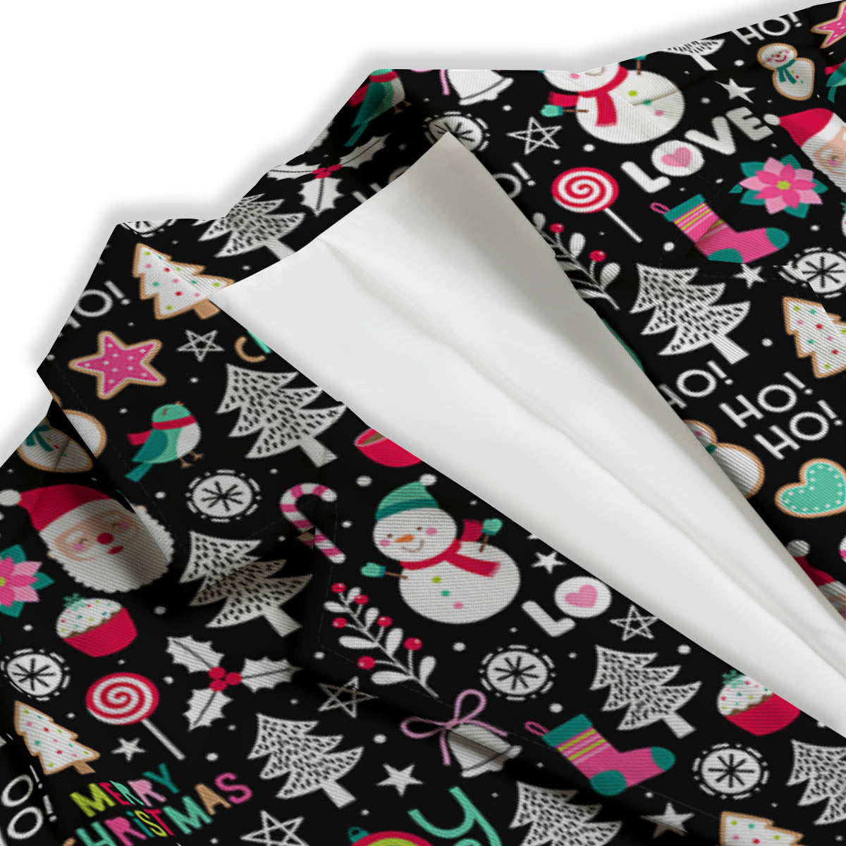 Party Elements Christmas Print Pattern Women's Blazer-grizzshop