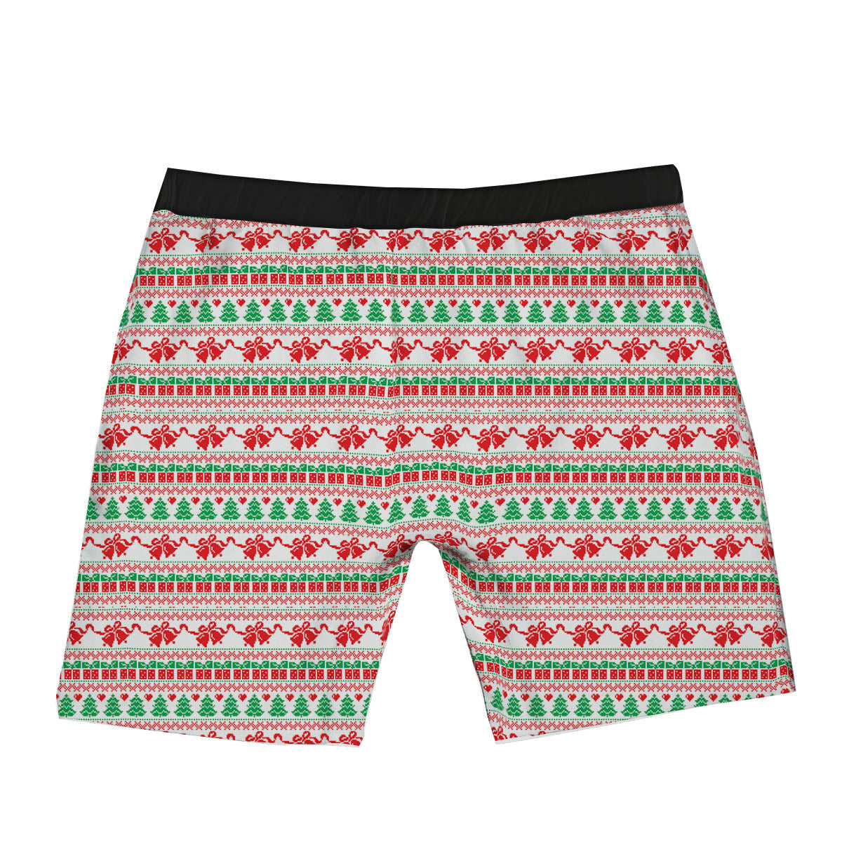 Party Knitted Christmas Print Pattern Boxer Briefs-grizzshop