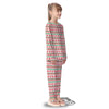 Party Knitted Christmas Print Pattern Kid's Pajamas-grizzshop