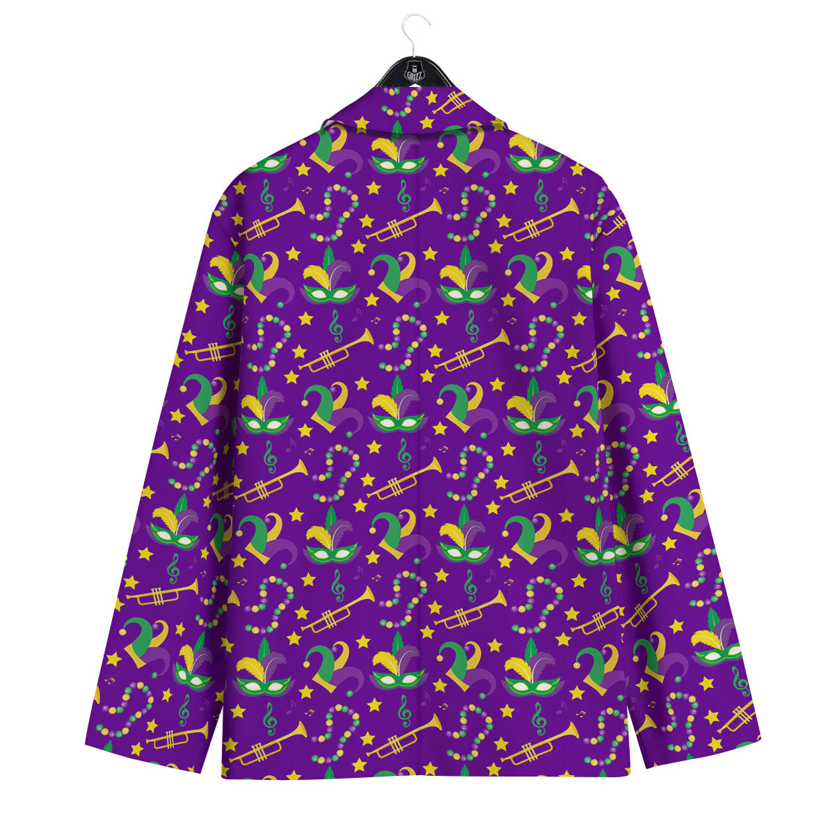 Party Mardi Gras Print Pattern Men's Sport Coat-grizzshop