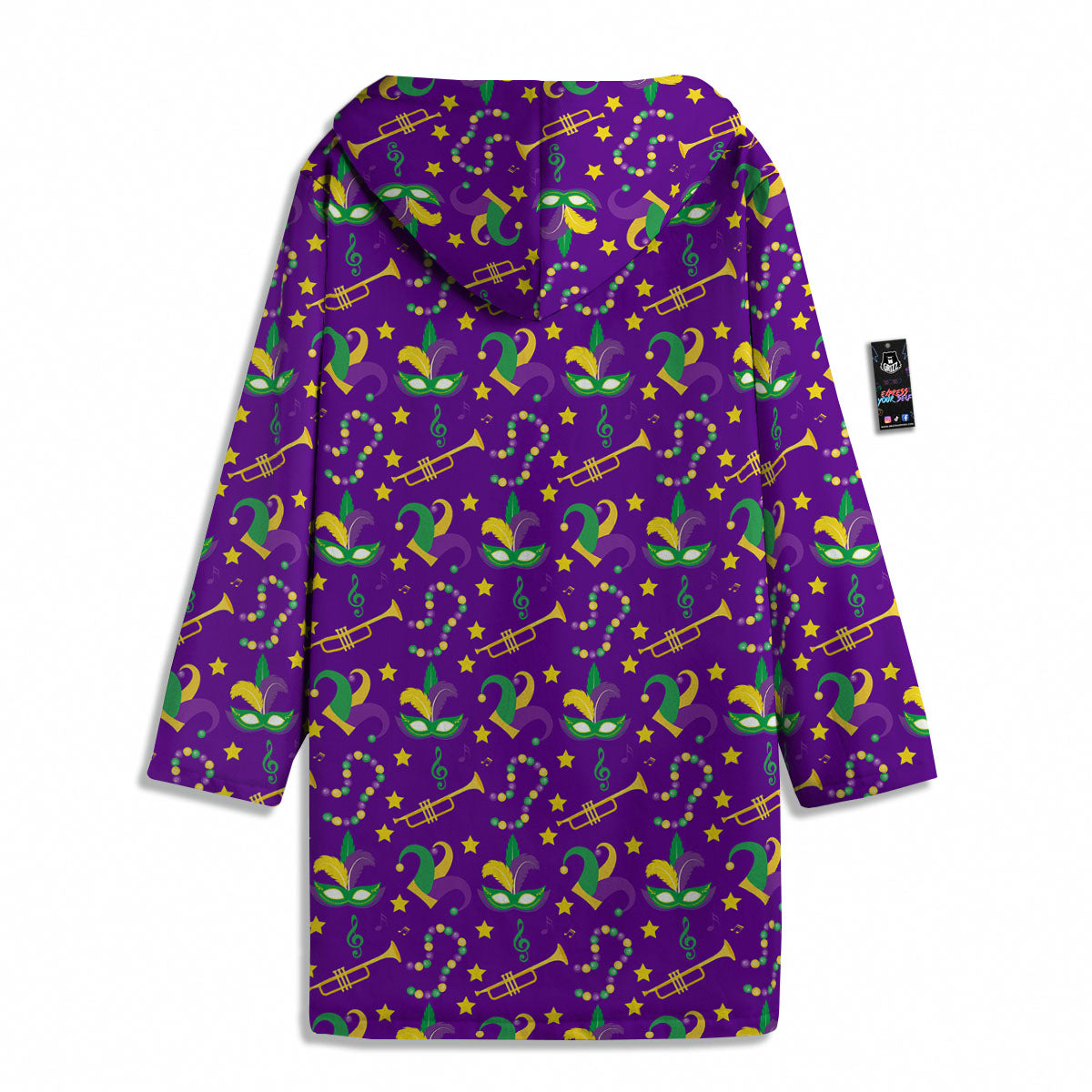 Party Mardi Gras Print Pattern Men's Windbreaker Jacket-grizzshop
