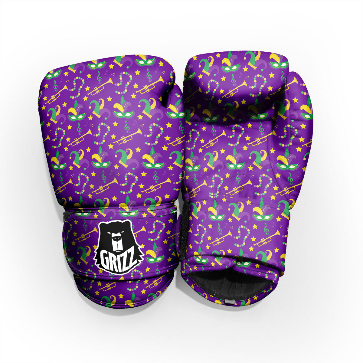 Party Mardi Gras Print Pattern Pro Boxing Glove