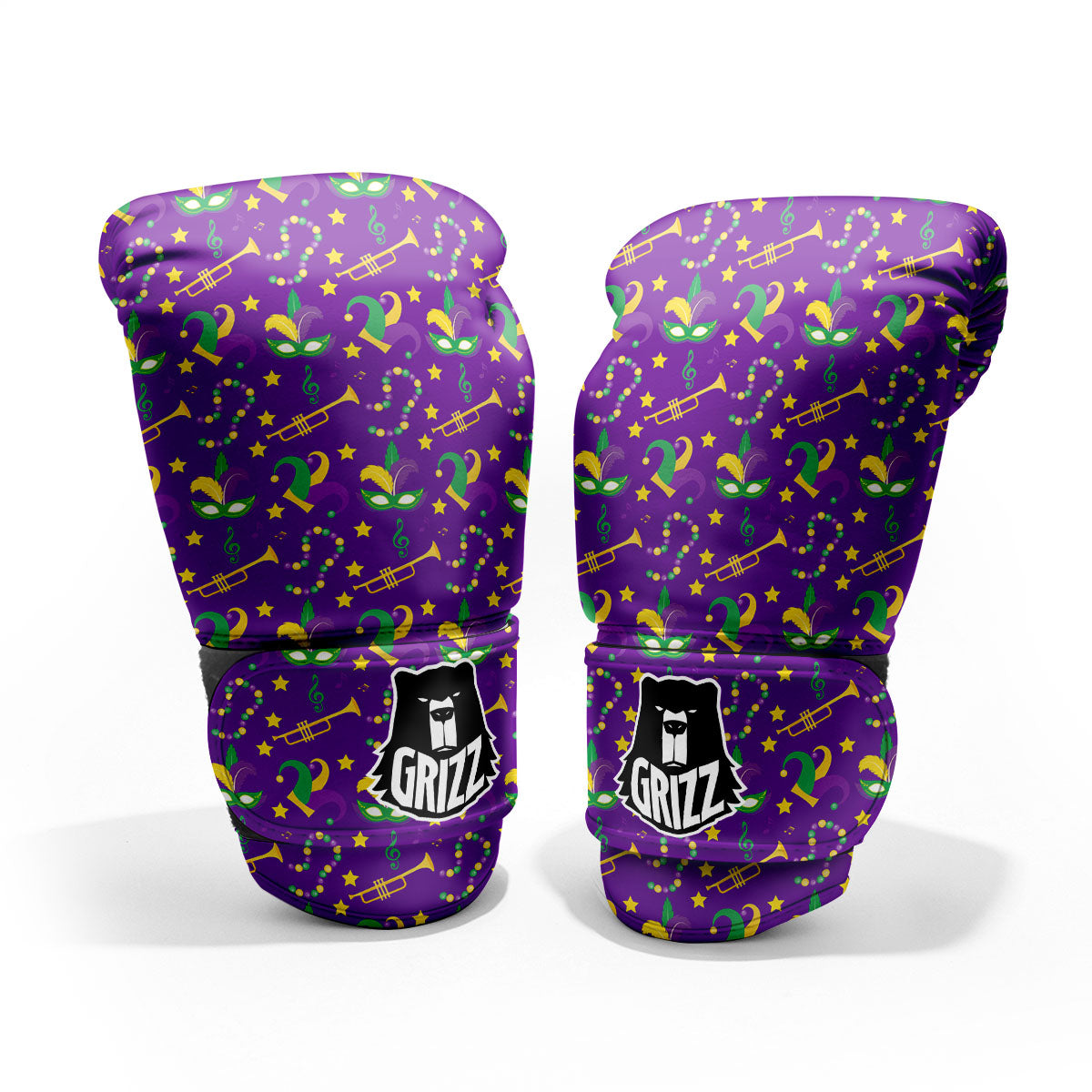 Party Mardi Gras Print Pattern Pro Boxing Glove