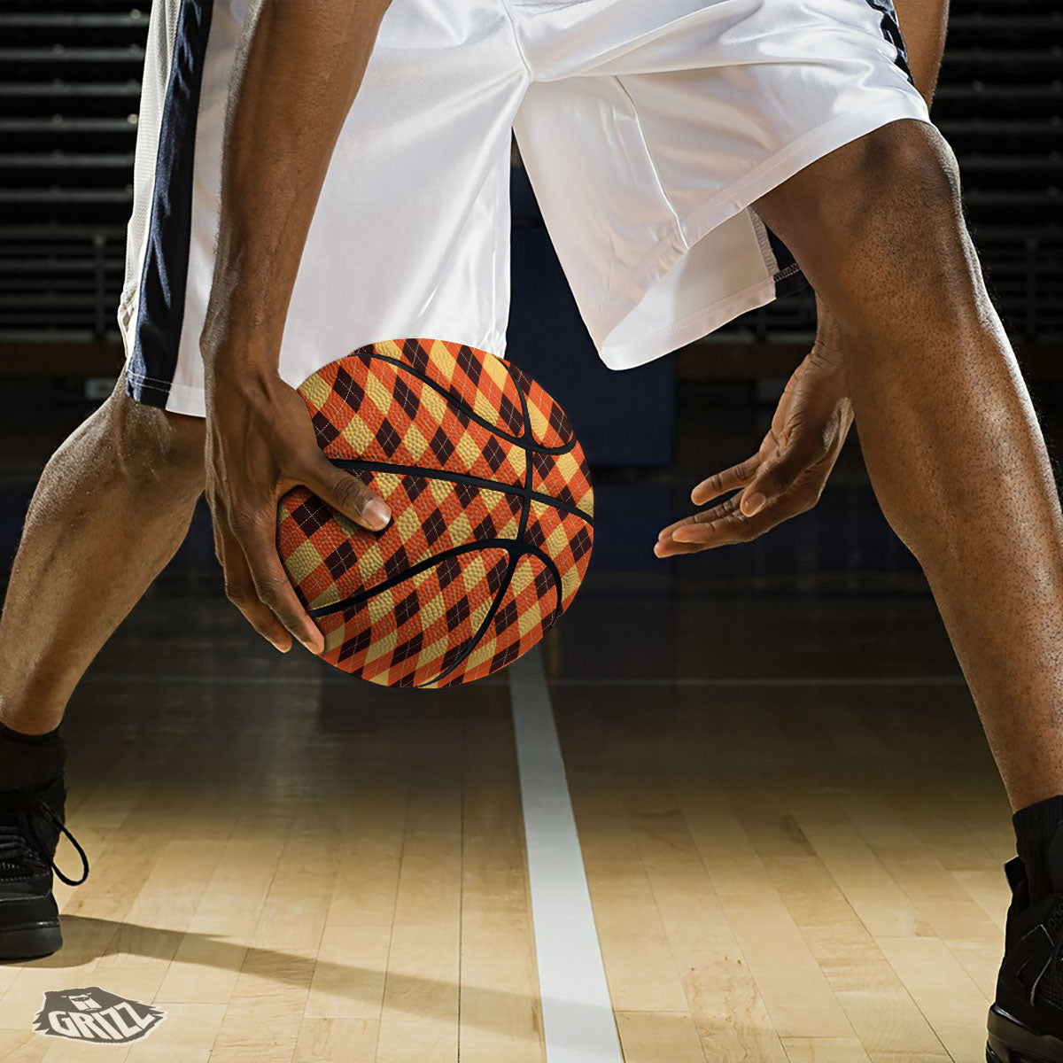Party Argyle Halloween Print Pattern Basketball