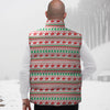 Party Knitted Christmas Print Pattern Down Vest