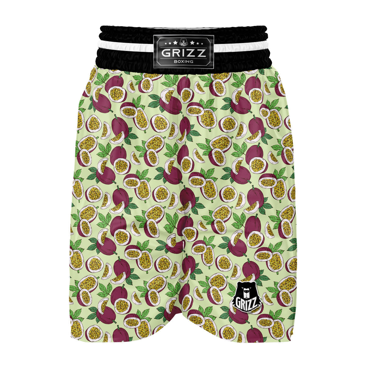 Passion Fruit Hand Drawn Vintage Print Pattern Boxing Shorts-grizzshop