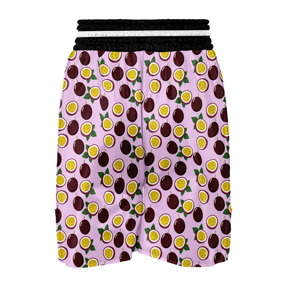Passion Fruit Purple Print Pattern Boxing Shorts-grizzshop