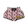 Passion Fruit Purple Print Pattern Muay Thai Boxing Shorts-grizzshop