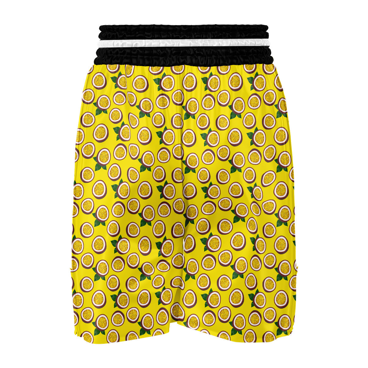 Passion Fruit Yellow Print Pattern Boxing Shorts-grizzshop