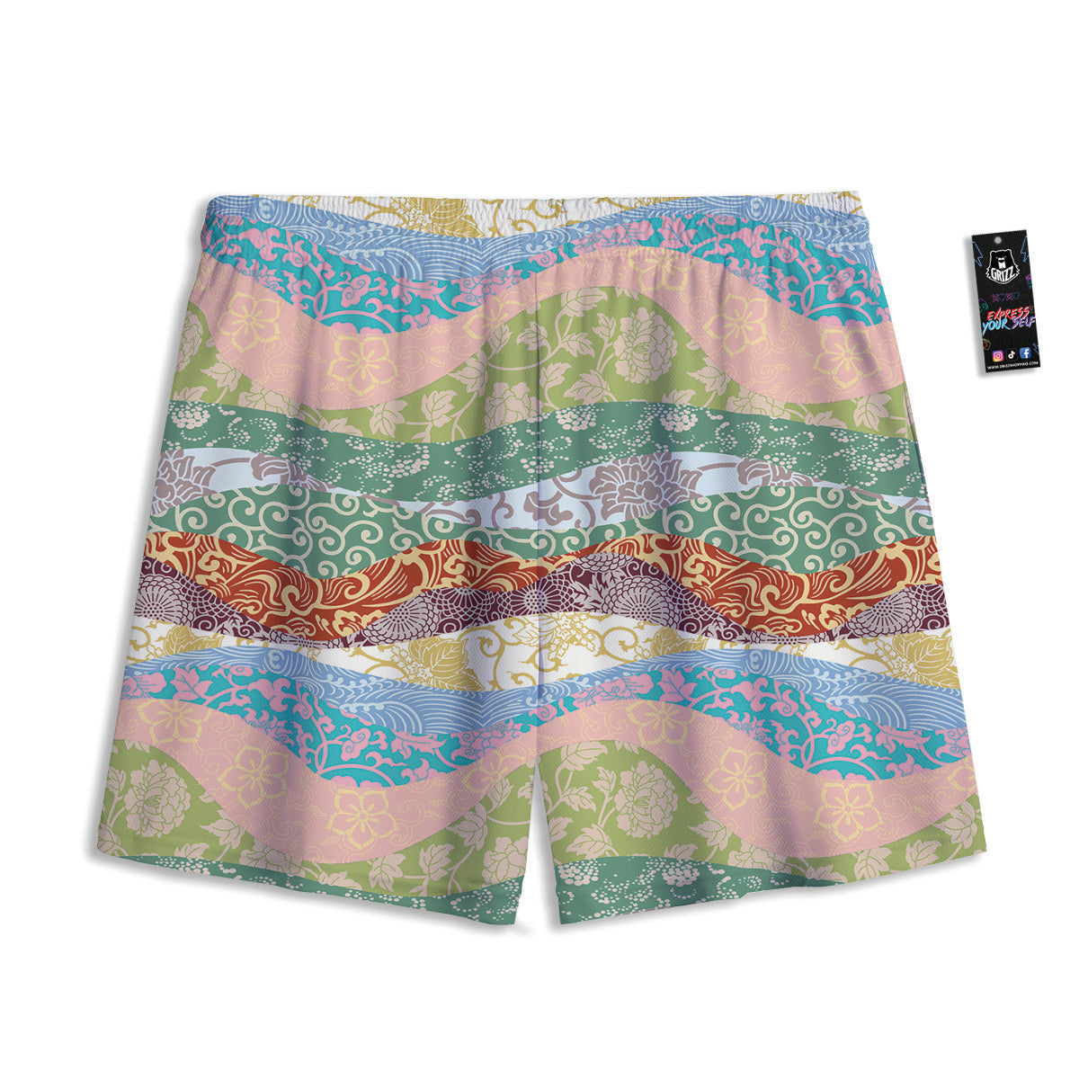 Pig Cute Pink Print Pattern Mesh Shorts