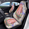 Pastel Modern House Print Car Seat Covers-grizzshop