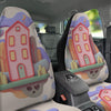 Pastel Modern House Print Car Seat Covers-grizzshop