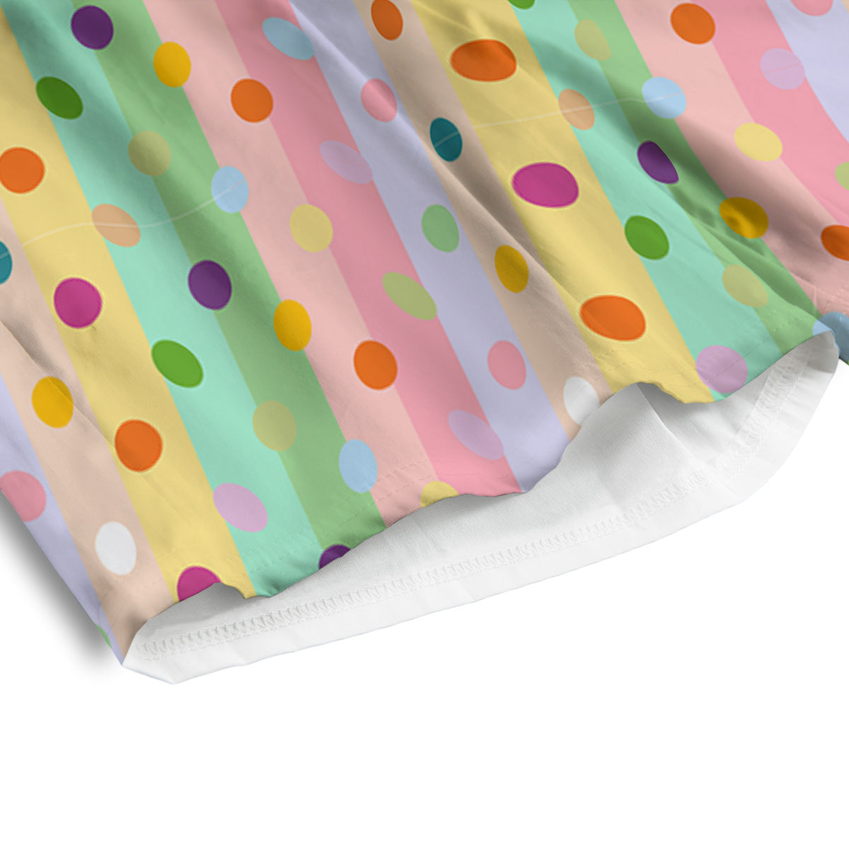 Pastel Polka Dots Print Pattern Men's Athletic Shorts