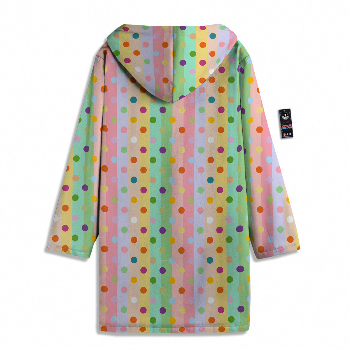 Pastel Polka Dots Print Pattern Men's Windbreaker Jacket-grizzshop
