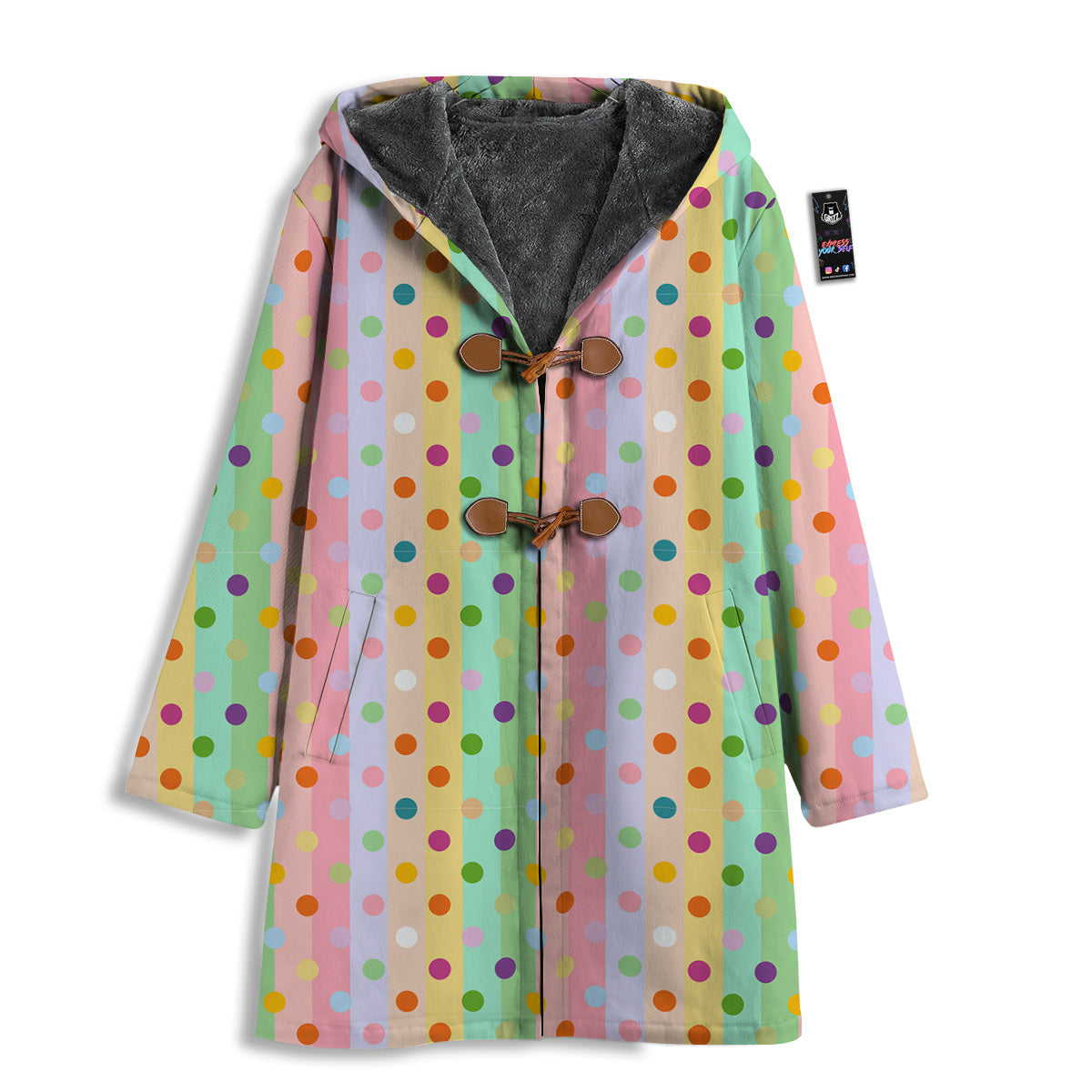 Pastel Polka Dots Print Pattern Men's Windbreaker Jacket-grizzshop
