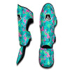 Pastel Tropical Hibiscus Muay Thai Shin Guards-grizzshop