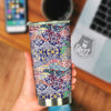 Patchwork Azulejos Tiles Print Pattern Tumbler-grizzshop