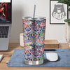 Patchwork Azulejos Tiles Print Pattern Tumbler-grizzshop