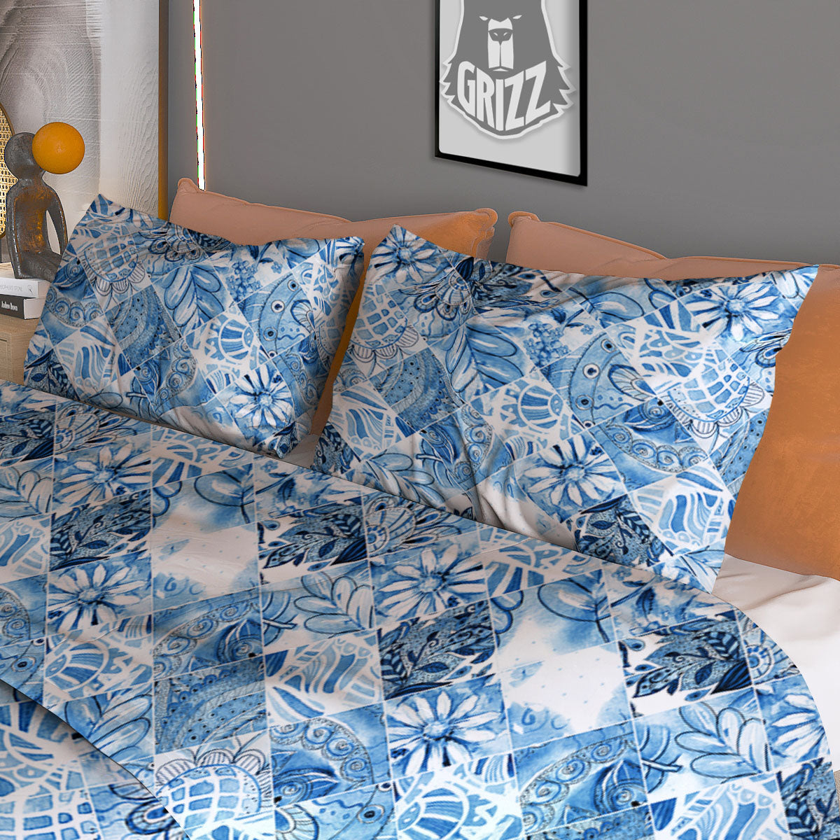 Octopus Cute Print Pattern Duvet Cover Bedding Set