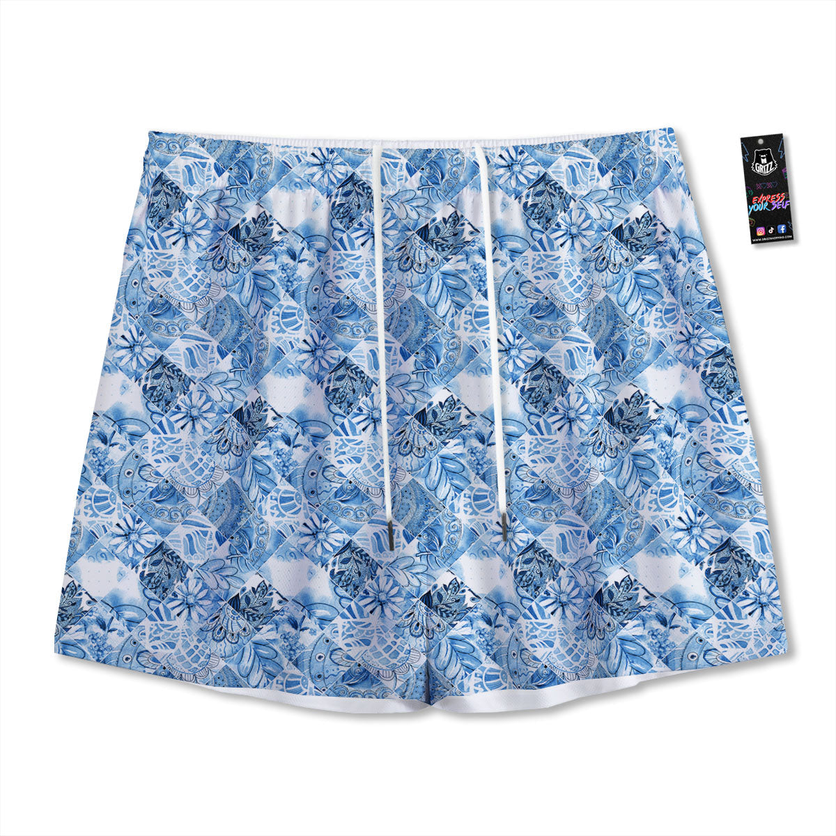 Octopus Cute Print Pattern Mesh Shorts