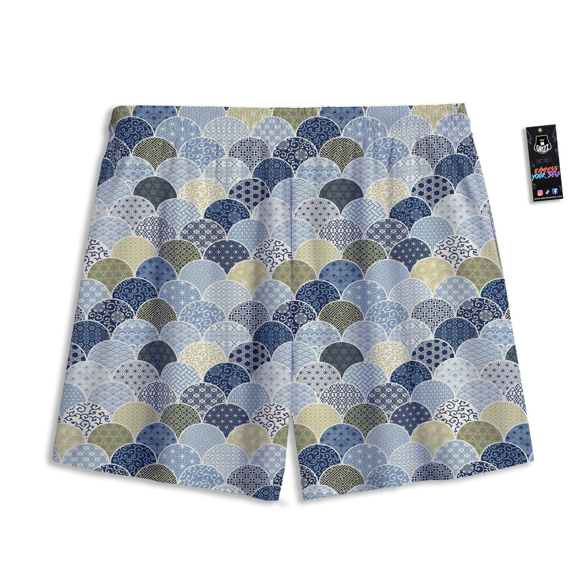 Pisces Cute Cartoon Print Pattern Mesh Shorts