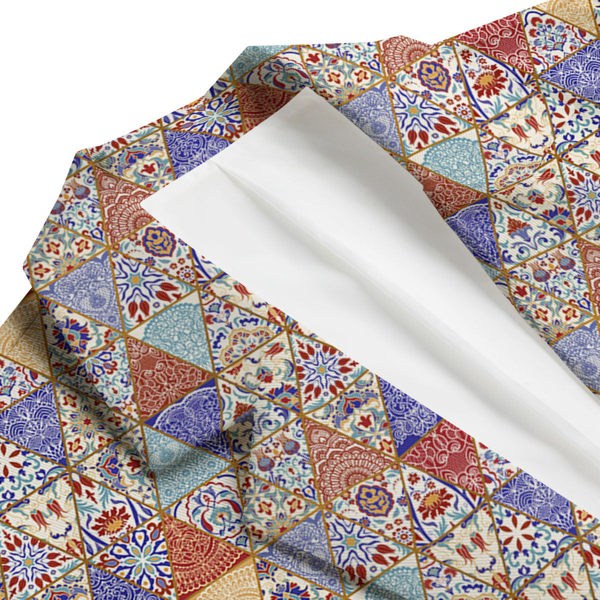 Patchwork Boho Mandala Print Pattern Men's Blazer-grizzshop