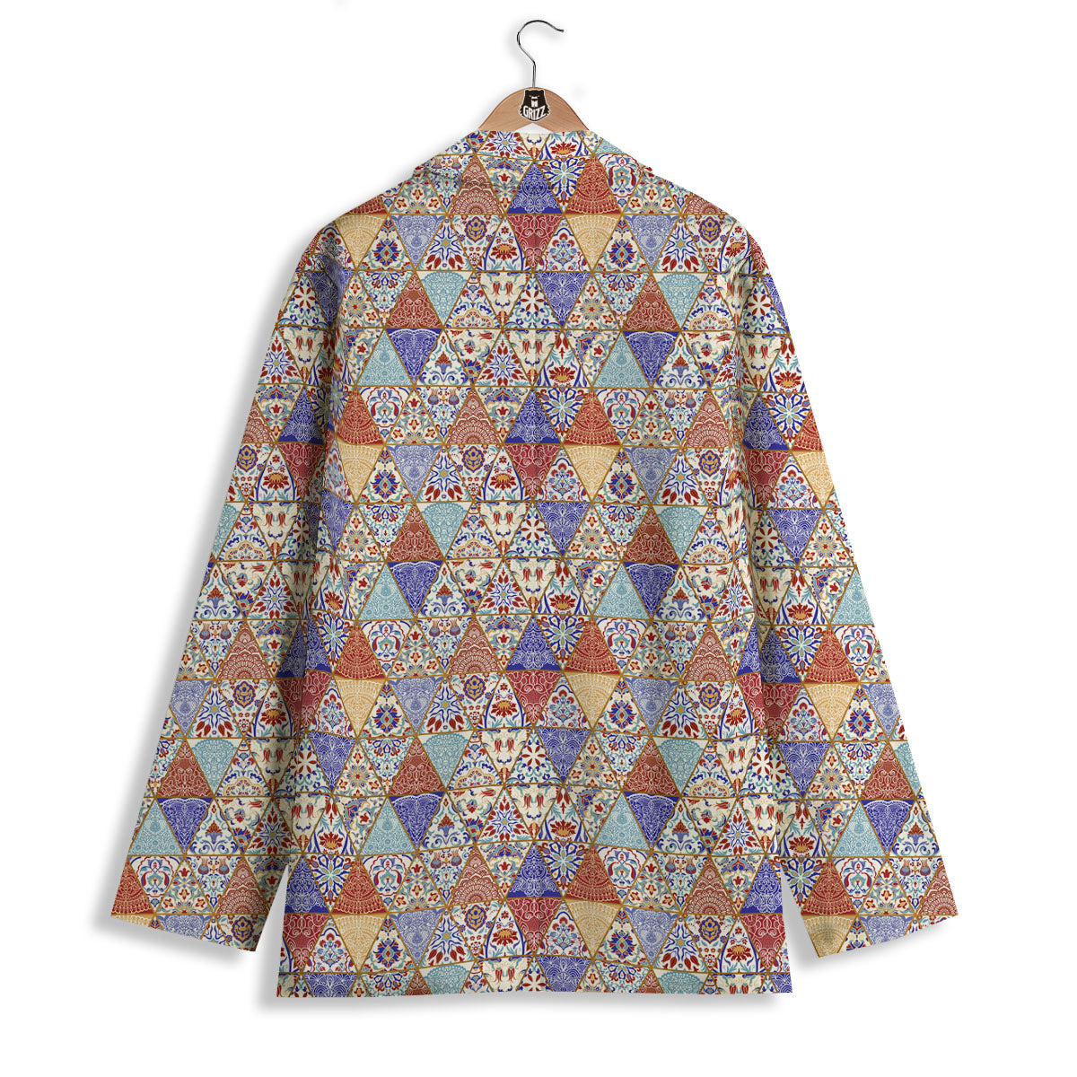 Patchwork Boho Mandala Print Pattern Women's Blazer-grizzshop