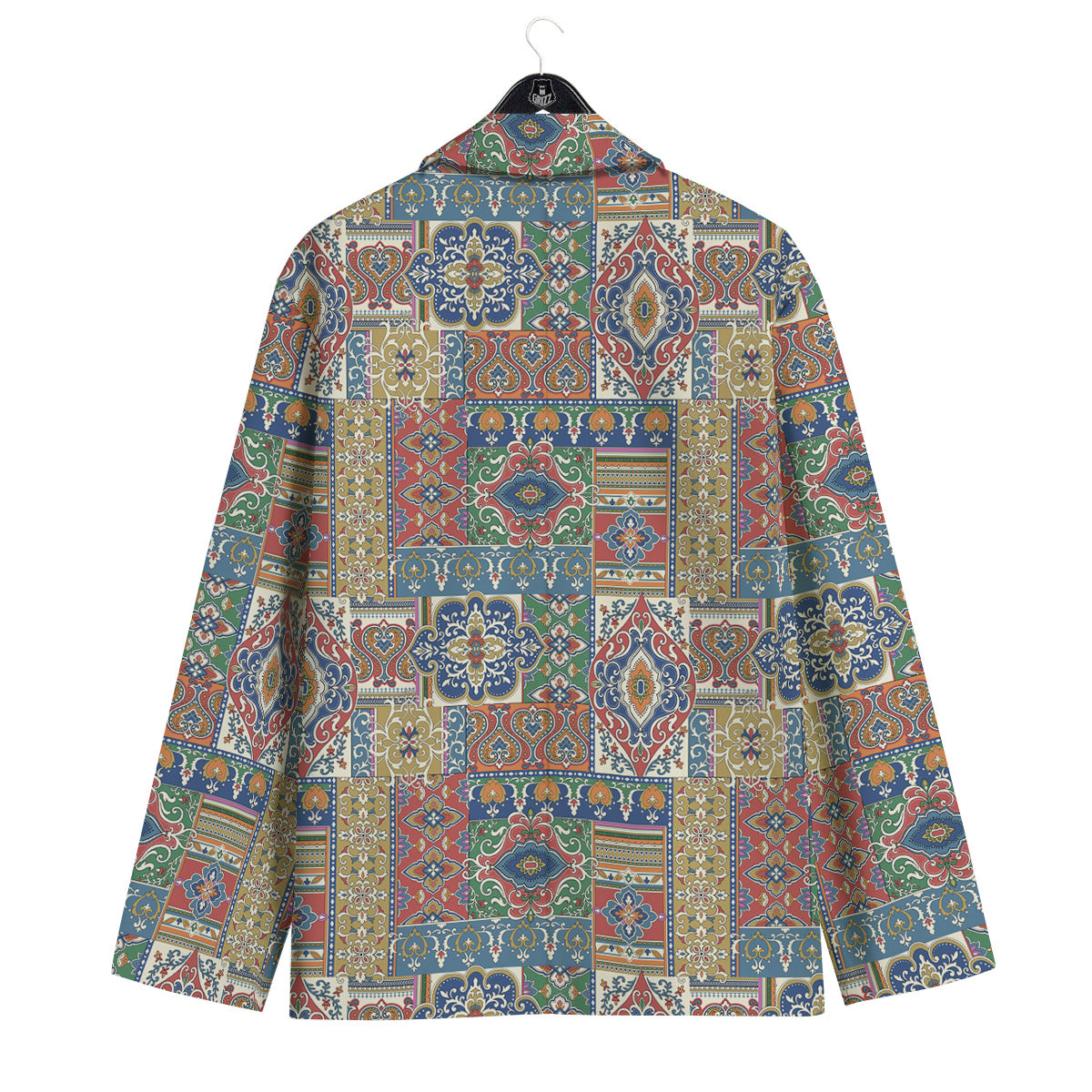 Patchwork Damask Vintage Print Pattern Men's Sport Coat-grizzshop