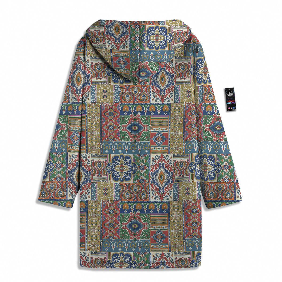 Patchwork Damask Vintage Print Pattern Men's Windbreaker Jacket-grizzshop