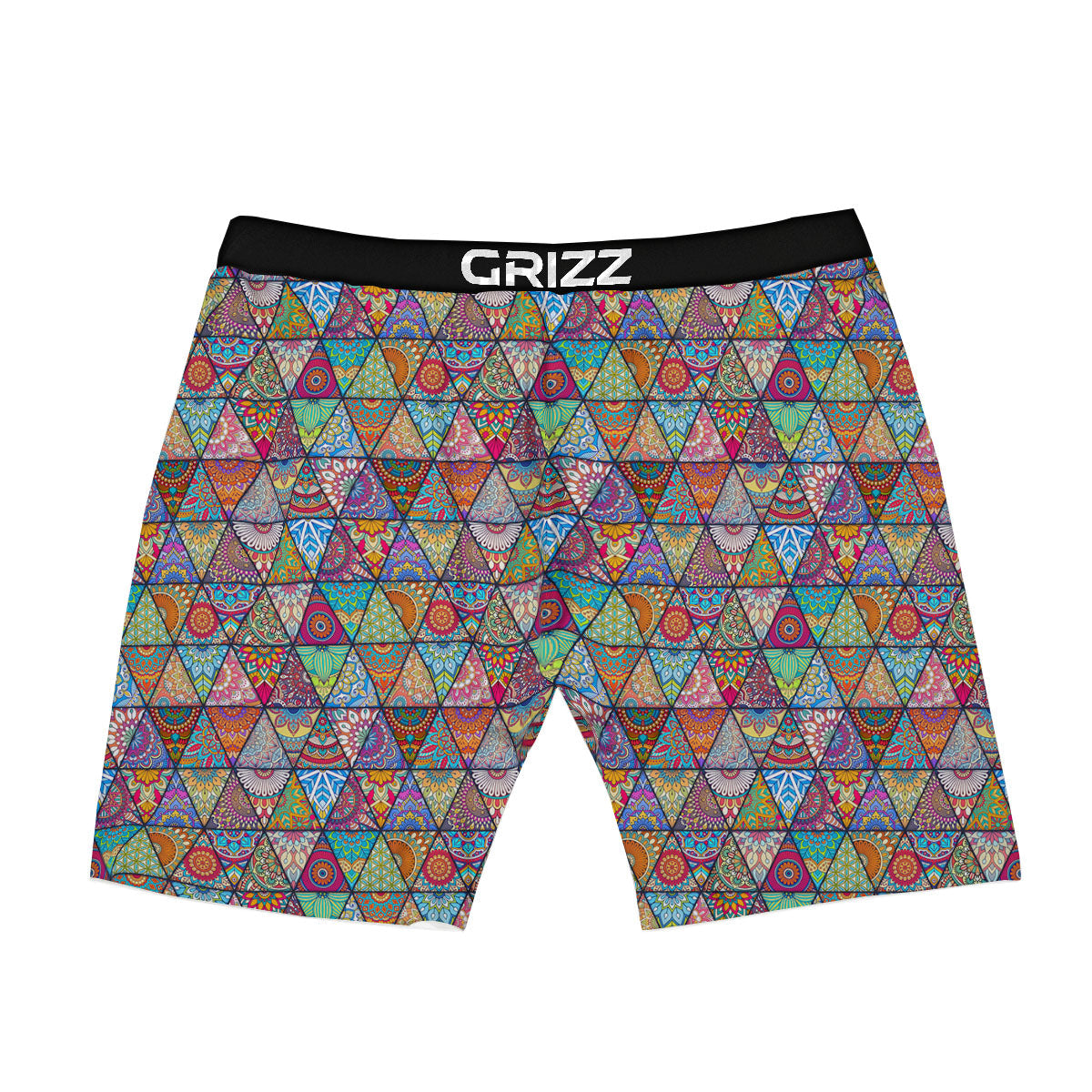 Patchwork Ethnic Mandala Print Pattern Boxer Briefs-grizzshop