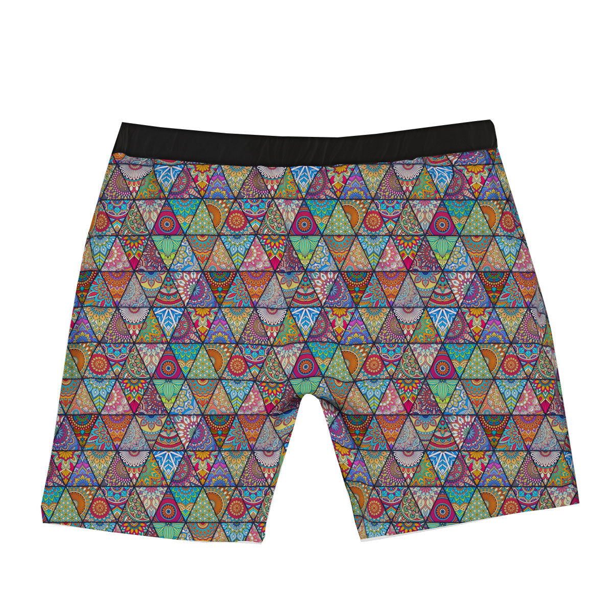 Patchwork Ethnic Mandala Print Pattern Boxer Briefs-grizzshop