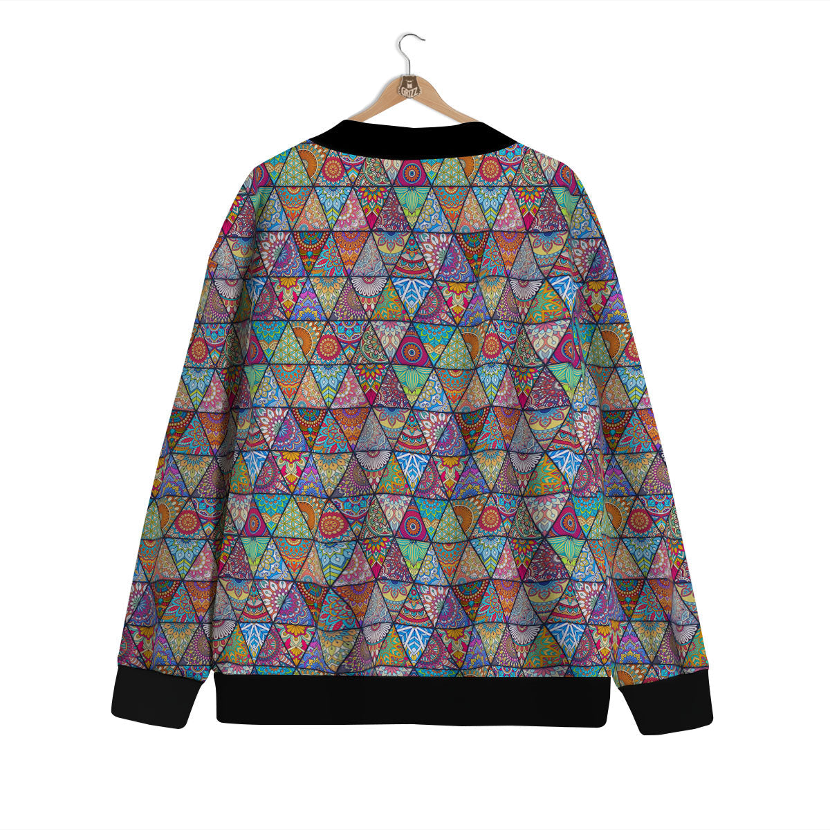 Patchwork Ethnic Mandala Print Pattern Cardigan-grizzshop