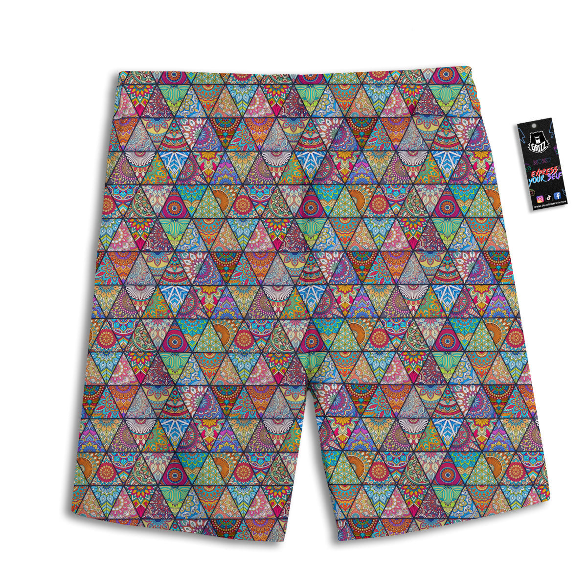 Playing Card Jack Of Diamonds Print Men's Athletic Shorts