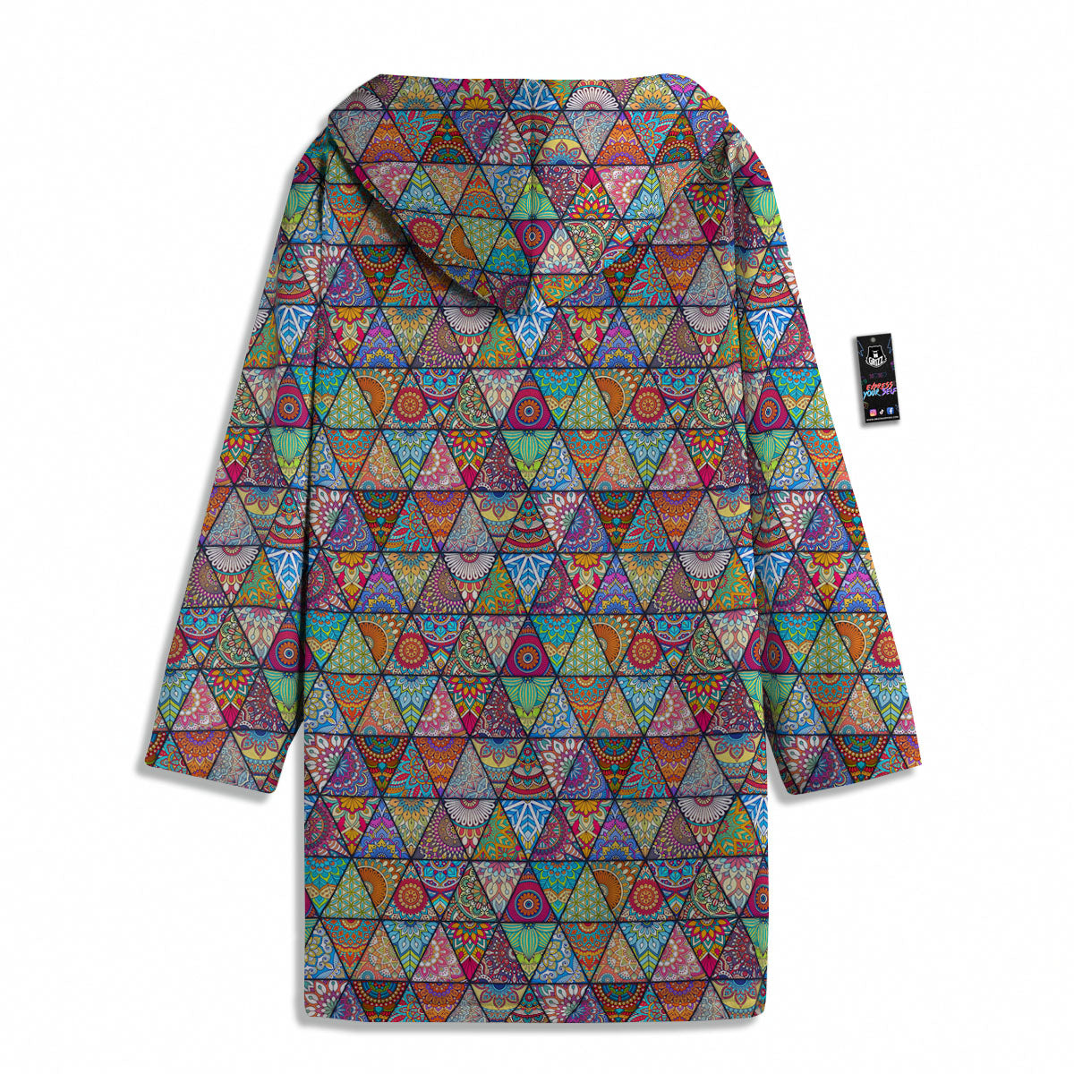 Patchwork Ethnic Mandala Print Pattern Men's Windbreaker Jacket-grizzshop