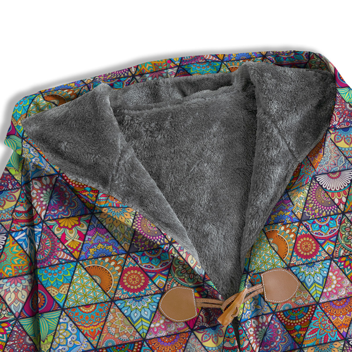 Patchwork Ethnic Mandala Print Pattern Men's Windbreaker Jacket-grizzshop