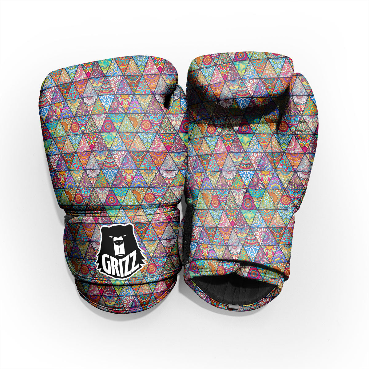Patchwork Ethnic Mandala Print Pattern Pro Boxing Glove