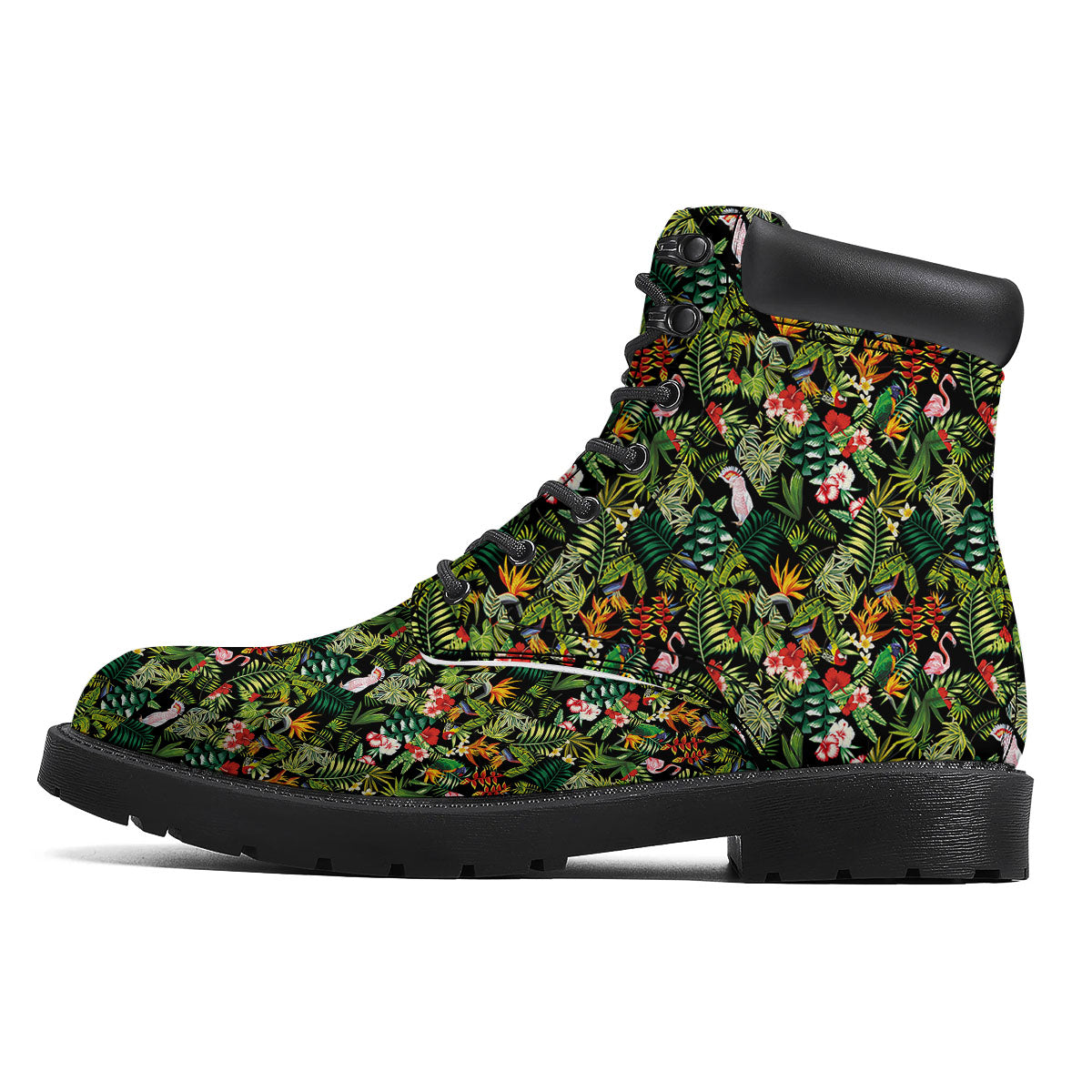 Patchwork Exotic Print Pattern Boots-grizzshop