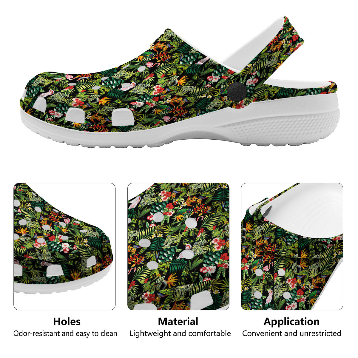 Patchwork Exotic Print Pattern Clog-grizzshop