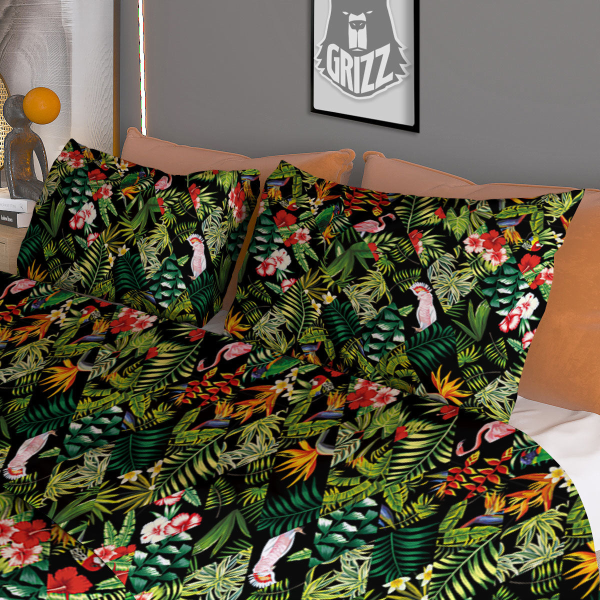 Patchwork Exotic Print Pattern Duvet Cover Bedding Set