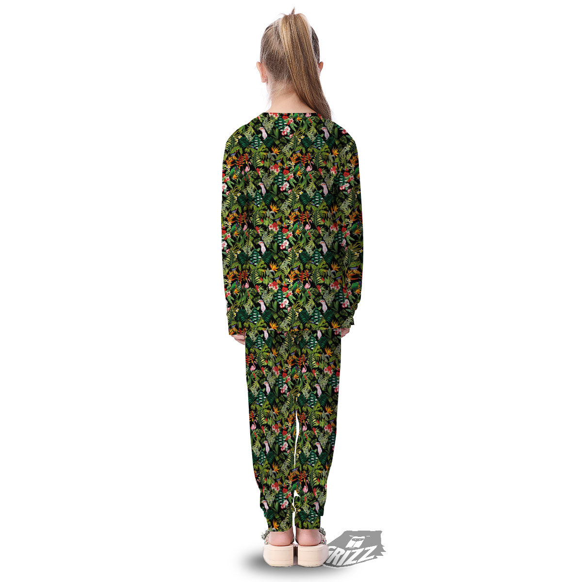 Patchwork Exotic Print Pattern Kid's Pajamas-grizzshop