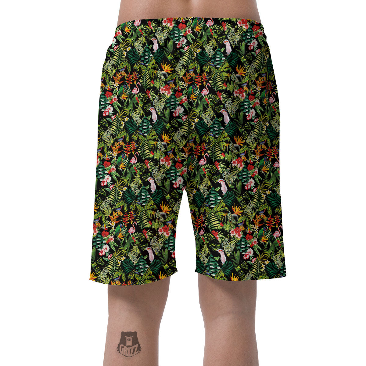 Patchwork Exotic Print Pattern Men's Shorts-grizzshop