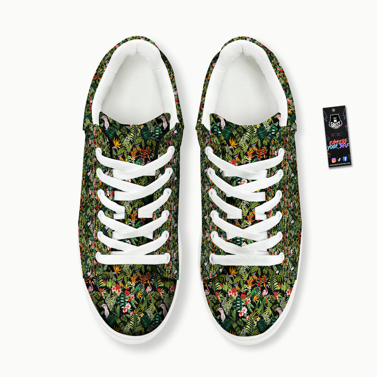 Patchwork Exotic Print Pattern Platform Shoes-grizzshop