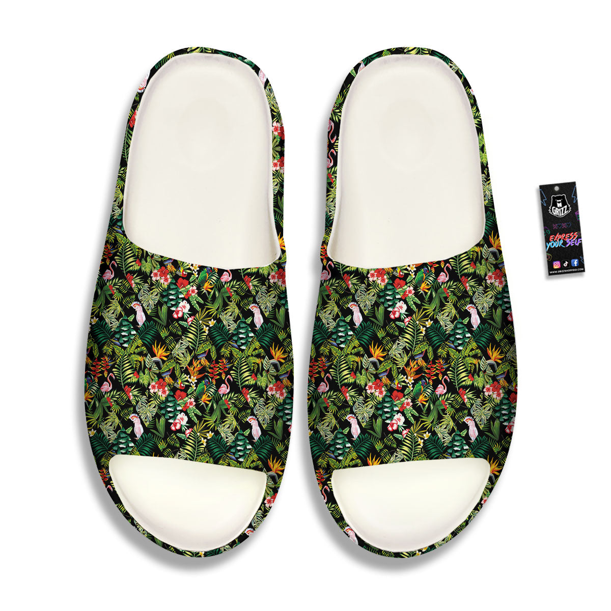Patchwork Exotic Print Pattern Sandals-grizzshop