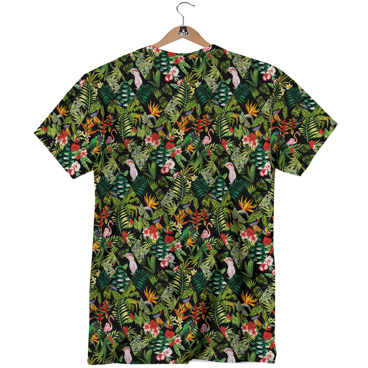 Patchwork Exotic Print Pattern T-Shirt-grizzshop