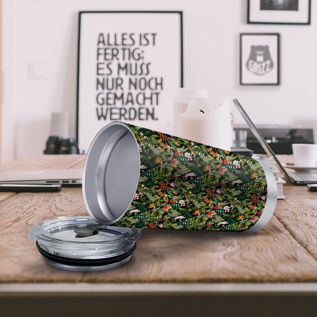 Patchwork Exotic Print Pattern Tumbler-grizzshop