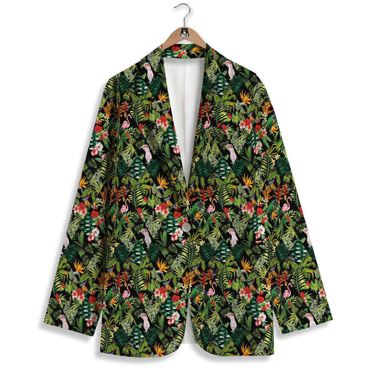Patchwork Exotic Print Pattern Women's Blazer-grizzshop